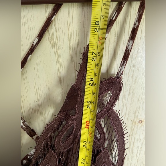 Francesca’s Cadie Bralette Floral Mini Dress Trixxe Brown Sz Medium - Picture 11 of 12